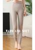 Women's Cashmere High-Waisted Slim-Fit Leggings - Chic and Thick for Autumn/Winter, Wearable Outside for Warmth.