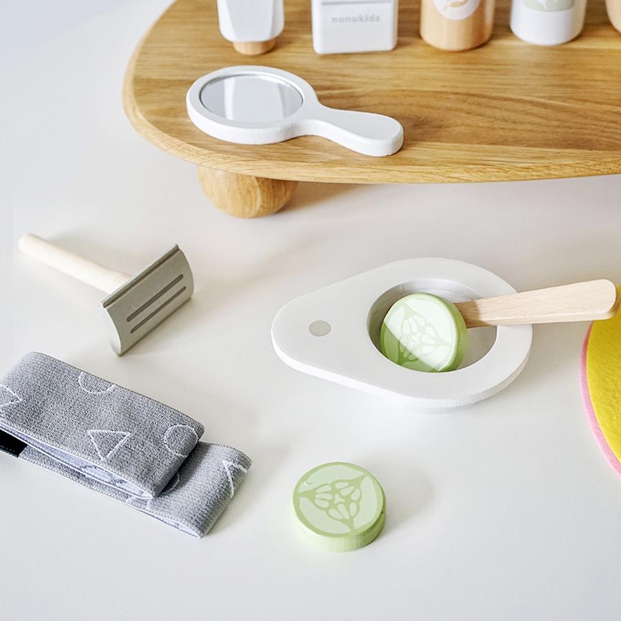 Girls Pretend Play Kid Make Up Beautiful Makeup Set Hairdressing Simulation Wooden Toy For Girls Children Dressing Cosmetic