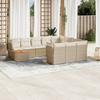 VidaXL Garden Lounge Set with Cushions 11 Pcs, Patio Sofas, Furniture Set, Outdoor Terrace Furniture, Beige 3223846