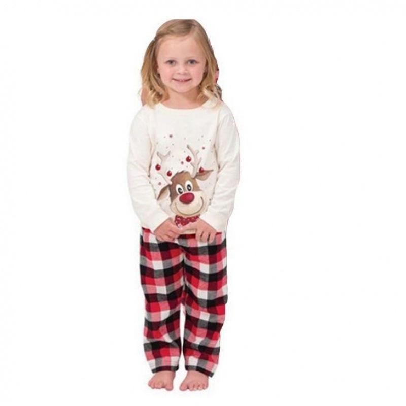 Autumn & Winter Parent-Child Christmas Print Home Wear Set