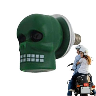 Motorrad Kennzeichenschrauben, Motorrad Kennzeichenschrauben - Motorrad Modifikation, Dekorative Totenkopfschrauben,
