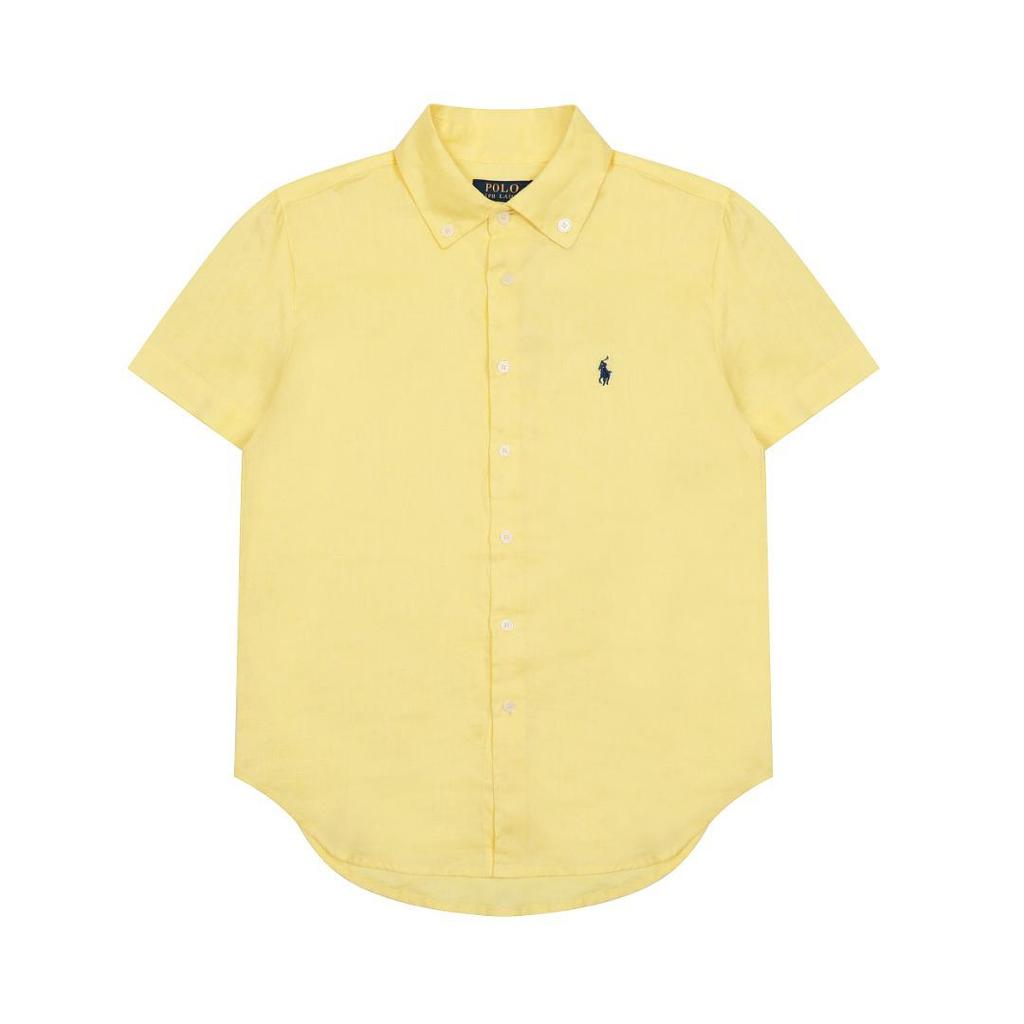 2025 Sommer Ralph RL Little Pony Besticktes Reines Leinen Göttinnen-Kurzarmhemd