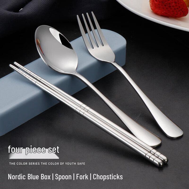 Qiwei Portable 316 Stainless Steel Chopsticks and Spoon Set