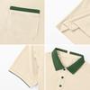 Men’s Short Sleeve Polo Shirt with Collar Pocket Classic Fit Casual Button Down Top
