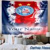 Custom Name Esporte Clube Crest Printed Tapestry, for Bedroom,Livingroom, dormitory, Large Wall Decor, Fabric Decor Fan Birthday Gifts