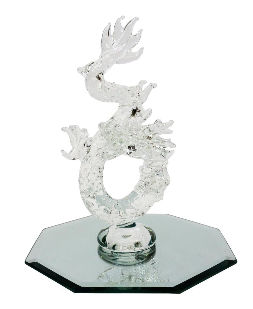 Handmade Glass Craft Feng Shui Good Luck Luck Dragon