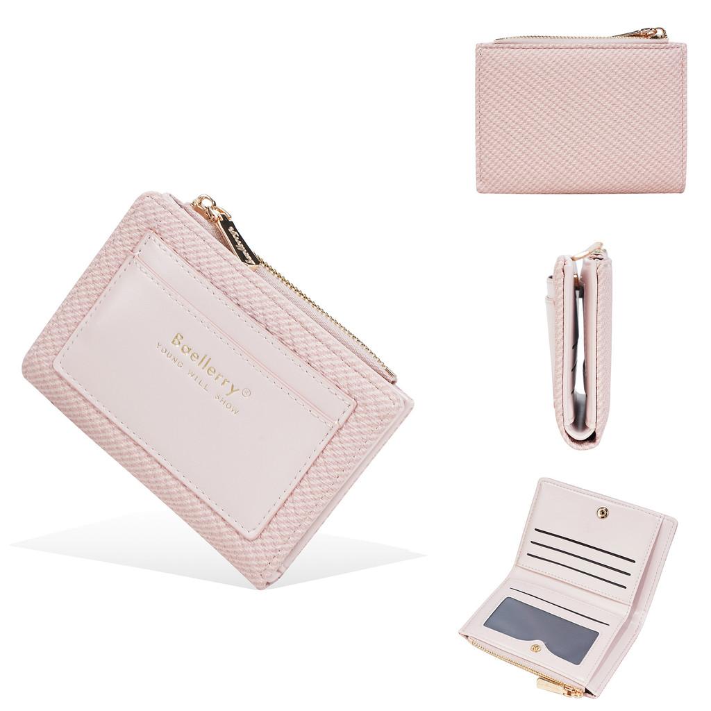 Womens Pu Wallet With Multi Card Slots And Zipper For Daily Use