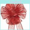 Elegant Plastic Red Christmas Bow For Charming Holiday Accents And Decorations