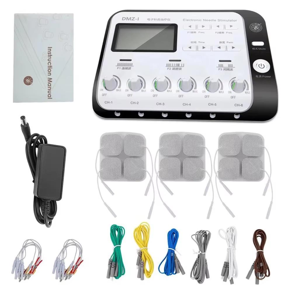 6 Output Electroacupuncture Muscle Stimulator TENS Neuromuscular Relaxation Massager Portable Multi-Mode Acupuncture and Moxibustion Device