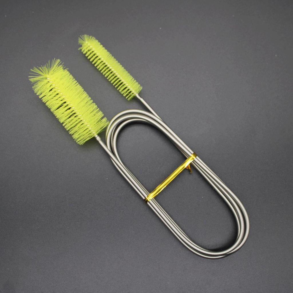 Aquarium Water Pipe Cleaning Brush - Stainless Steel Spring Unclogging Tool