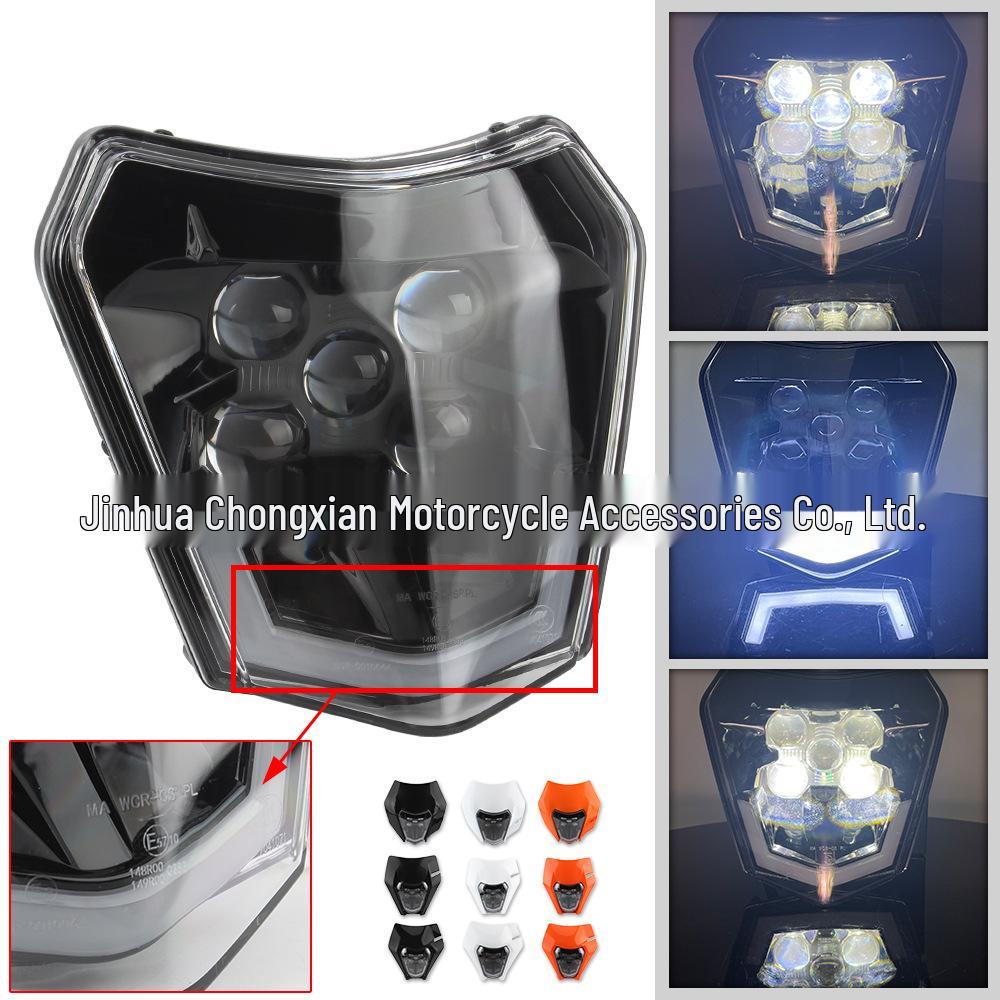 KTM Universal Off-Road Motorcycle LED Headlight with 5-Light Source for Daytime Running