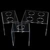 Engraved Acrylic Double Ice Cream Cone Holder Tray Display Stand Rack Wedding
