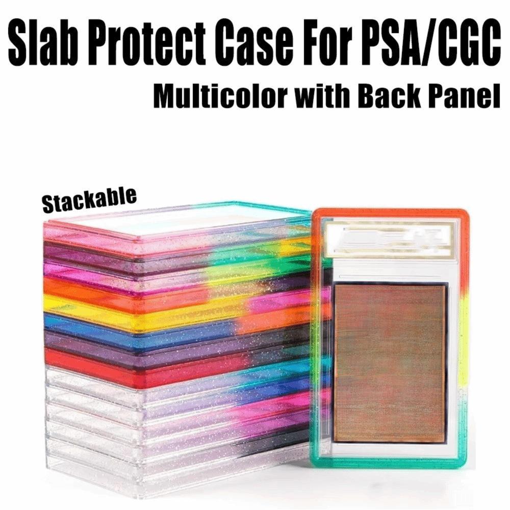 PSA 35PT Graded Card Holder Glitter Gradient Trading Card Display Sleeve PTCG Cards