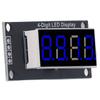0.36 Inch Digital Tube Display Module TM1637 Drive Chip with Pin Header LED Segment Display Blue 4 Digit 7 Segment