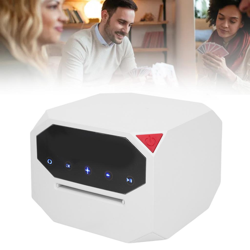 Automatic Card Deal  Machine for 1-2 Decks 8 Play s 360 Degree Rotatable USB Rechargeable Portable Dealing for Texas Holdem Pok
