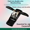 1pc Traditional Handheld Woodworking Double Wire Planer, Adjustable Straight Edge Hand Push Router, Carpenter's Birdcage Knife with Spare Blade