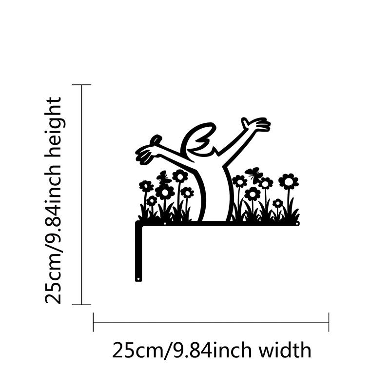 2D Flat High-Quality Metal Wall Door Self-Adhesive Wc Sign Black Frame Modern Home Decor for Bathroom Easy To Install Wall Art