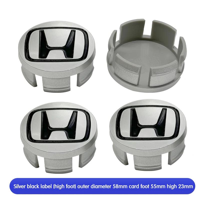 58/62/69mm Auto Reifen Rad Mittelkappe Emblem Aufkleber Auto Zubehör Für Honda Civic Fit Jazz Accord Pilot Stepwgn CRV BRV