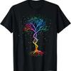 Colorful Tree Life Double Helix DNA Art T Shirt