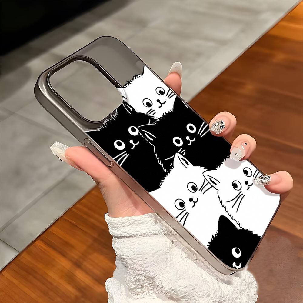 Θήκες κινητών τηλεφώνων για iPhone 11 13 15 Pro Max 12 14 Pro Max Θήκη iPhone 16 15 Plus 13 Pro 12 Frosted Texture Painted Cartoon Flowers