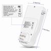 Durable White Power Meter Backlit LCD Energy Meter Full-view US-plug Power Monitor Home Use
