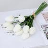 5Pcs/Set Fake Flower to Easy Decor Simulated Faux Leather Care Long Stem Soft Artificial