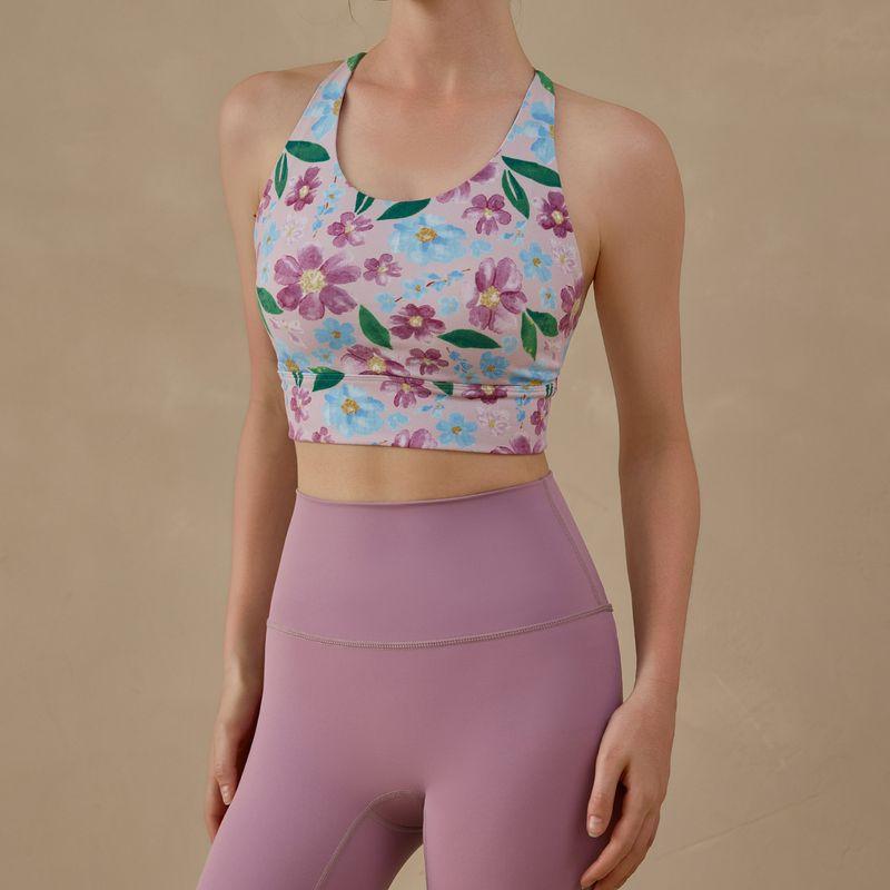 Nude Feel Yoga Clothes Women 2025 New Professional Print Fashion Vest Sports Bra Women High-Grade Fitness Underwear