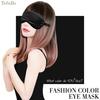 TefuRe Eye Mask, Stylish, Blindfold, Cute, for Restful Sleep, Light Blocking, Travel, Unisex, Colors Available, EMK-002-BK