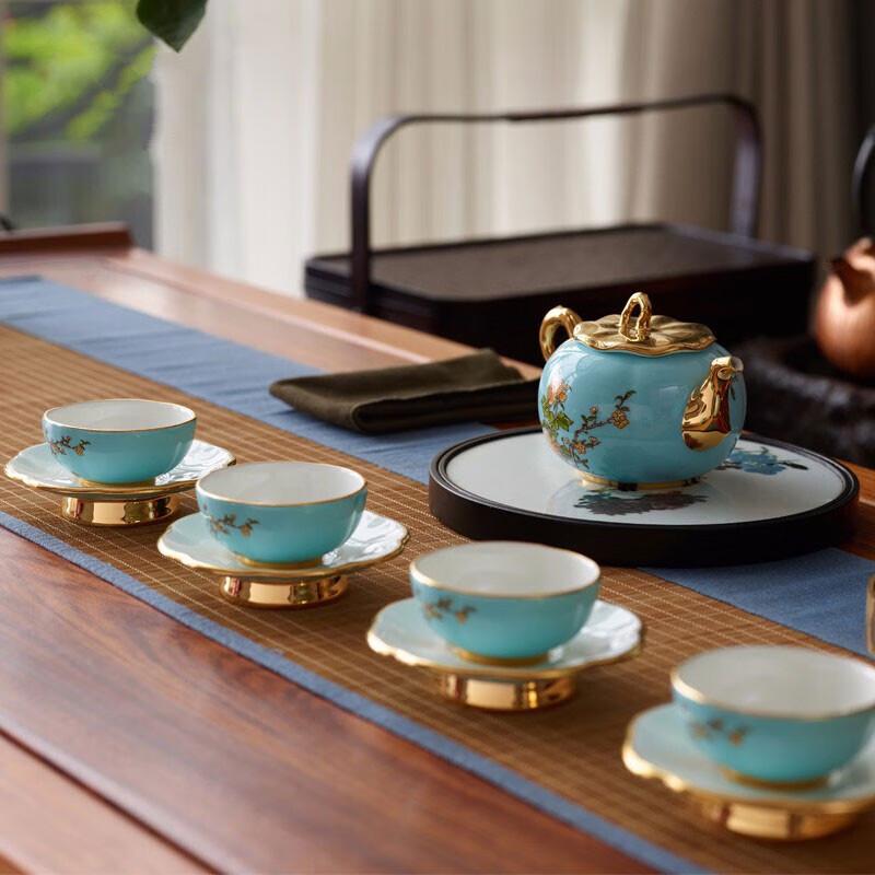 

Ауратический Мадам Фарфор 12-предметный керамический чайный сервиз