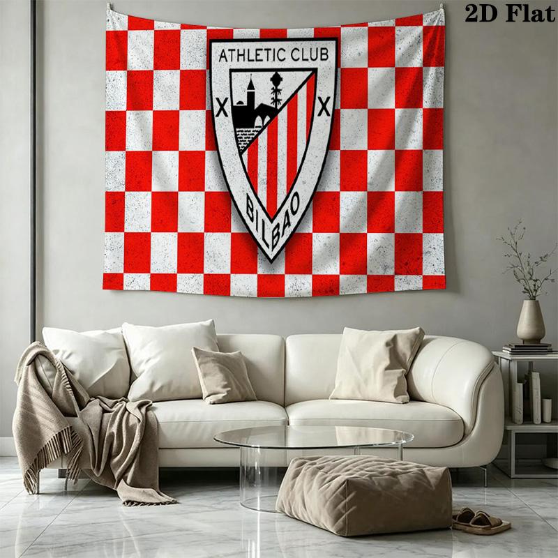 Athletic Club Wall Tapestry Aesthetic Wall Hanging Printed Fabric Blanket Decorative Tapestries for Bedroom Living Room Home Decor
