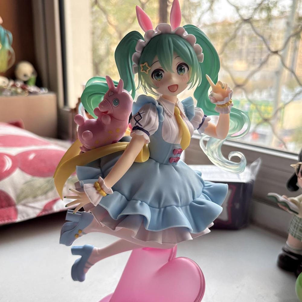Original Genuine Model Hatsune Miku x Rody 20cm AMP Fairy Tale Figure Anime Figurine Collections Toys Gifts Wholesale