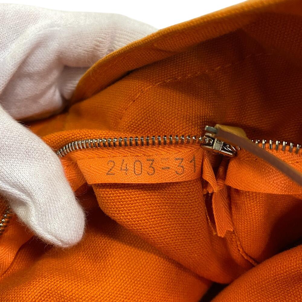 Hermes Hawaii French Festival Limited 2002 Fool Toe Canvas Fool ToeMM Tote Bag Orange Canvas Unisex Used