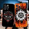Supernatural SPN Babaite Soft Phone Case for iPhone 16 16E 17 Air 15 Pro Max 14 Plus 13 Mini 11 12 7 Black Cover Back Shell