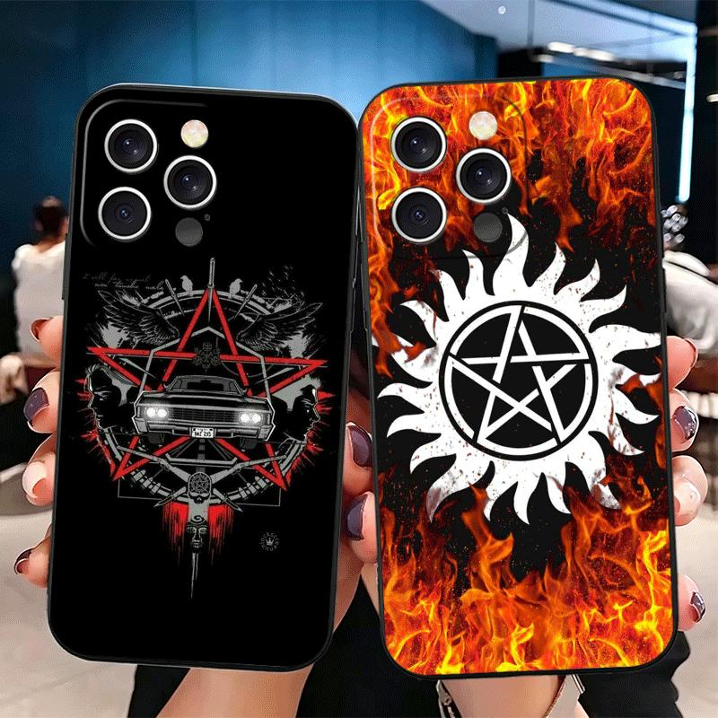 Supernatural SPN Babaite Soft Phone Case for iPhone 16 16E 17 Air 15 Pro Max 14 Plus 13 Mini 11 12 7 Black Cover Back Shell