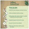 Nisha Nature Mate Henna Haarfarbe für Männer Frauen 45g Packung mit 3 Naturschwarz Langanhaltender Glanz