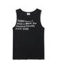 PHYSICAL DEPARTMENT Over Typography Spray Sleeveless_Black