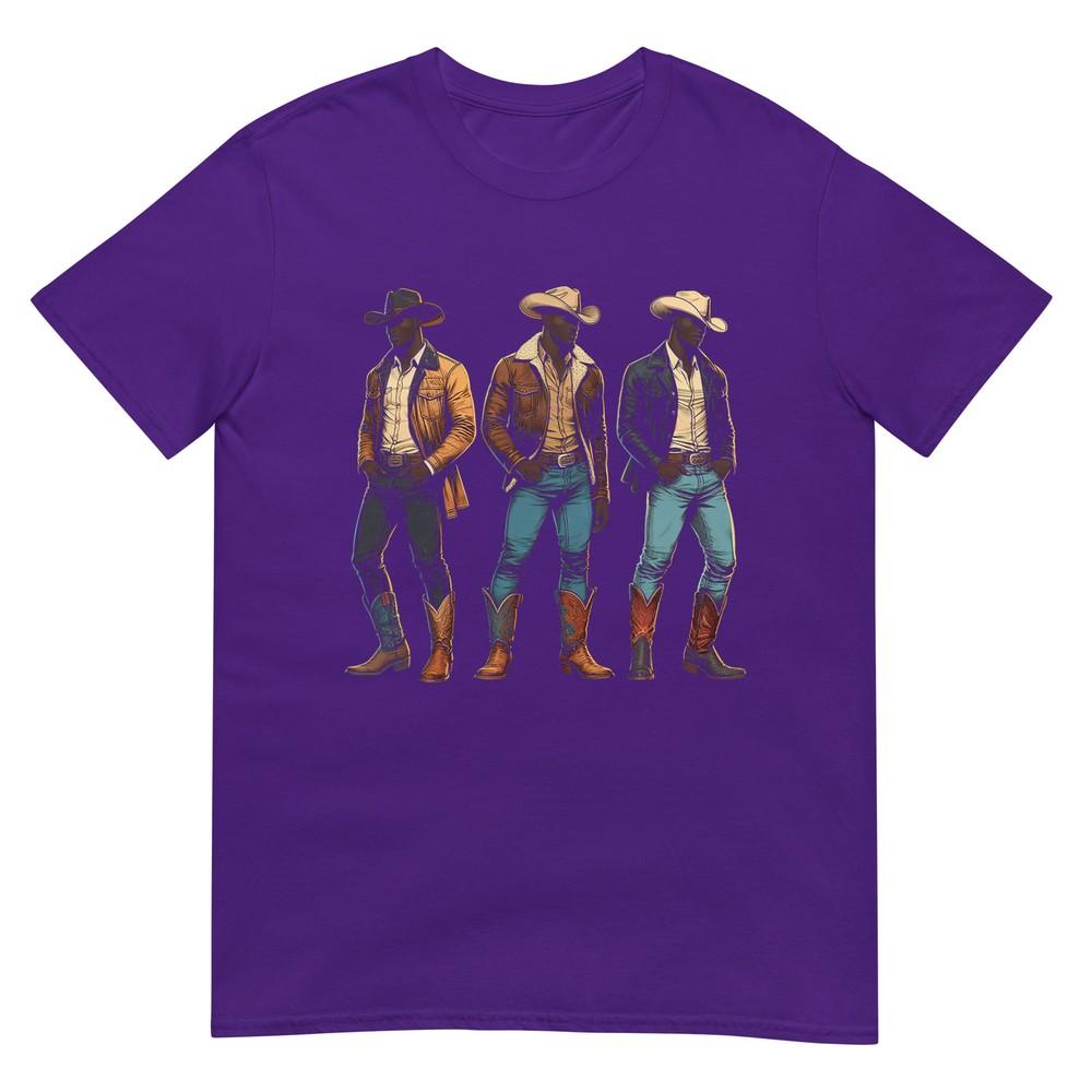 Black Cowboy Western Rodeo Melanin Black History Texas Unisex Tshirt