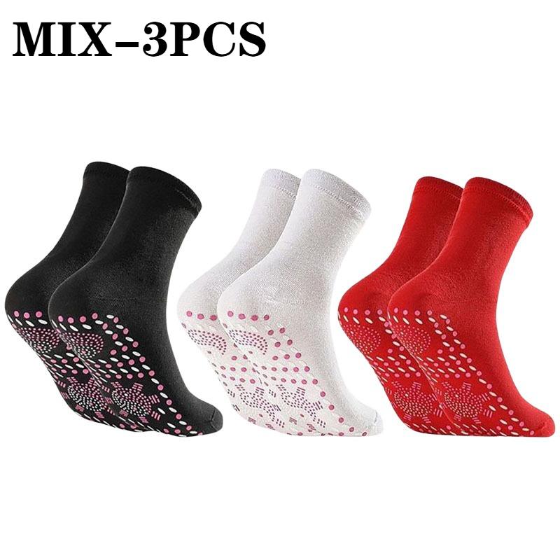 Self-Heating Socks Instant Warmth Unisex Foot Warmers Machine Washable for Cold WeatherOffice Skiing Portable Sock-Shaped Heater