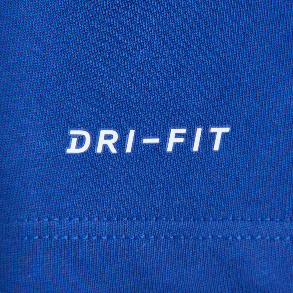 Nike NBA Collaboration Clippers Dri-Fit T-Shirt Logo Letters Quick-Dry Crew Neck Short Sleeve Kids Tops Navy-Blue 3Z2B311F1-CLIKL