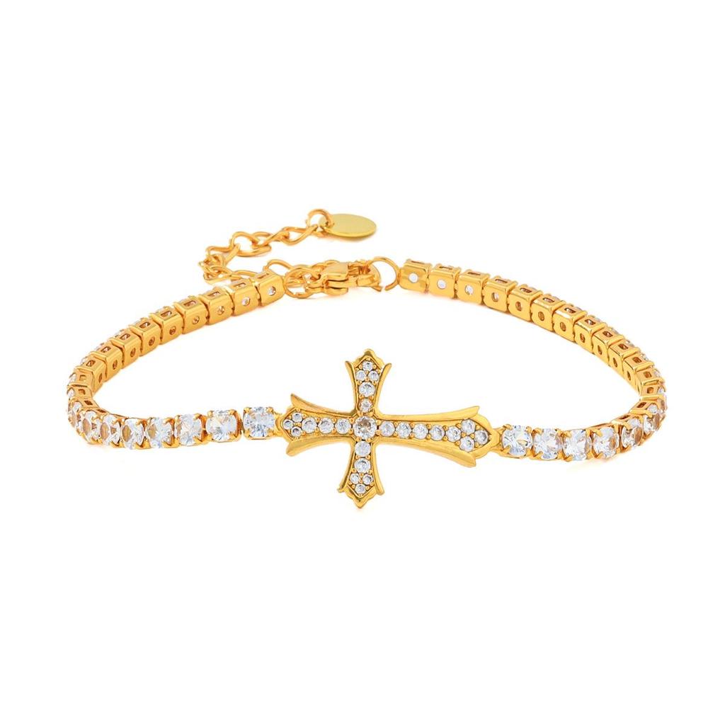 Women's High-End Zircon Crystal Bracelet - Elegant Fashion Accessory
