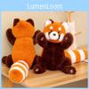 Cute Brown Panda Plush Toy 35cm Adorable Sitting Panda Doll Perfect Birthday Gift For Kids