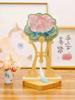 Chinese-Style Fan, Portable Hand-Cranked Fan for the Dragon Boat Festival, Sachet Bag, Cultural and Creative Pendant, Embroidered Tassel, Embroidered
