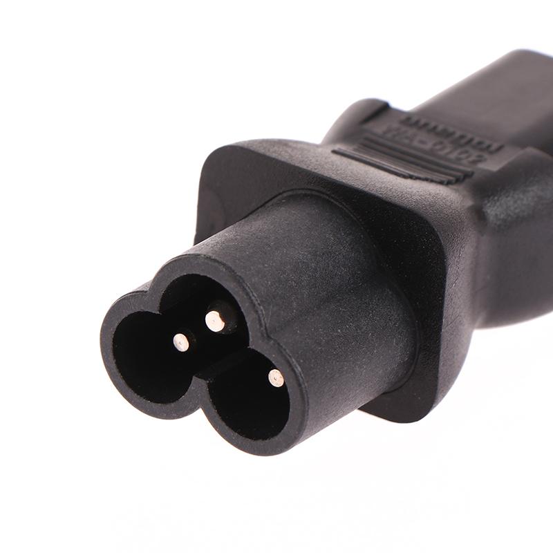 1pc Socket Ac Adapter Power Iec320 3pin C13 Female To C6 Male Plug Ac Power Adapter Electrical Socket Converter