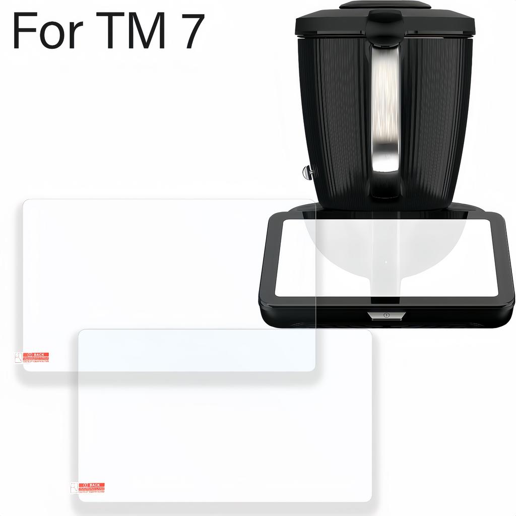 2 ks Kompatibilní s Thermomix TM7/TM6 Ochranné sklo na displej Vysoce hliníkové tvrzené sklo Mixér Kuchyňské doplňky Ochranná fólie
