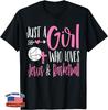 Just a Girl Who Loves Jesus and Basketball Christian Women T-Shirt