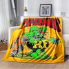 Rat Fink Retro Monster Graphic Print Flannel Blanket Cozy Warm Throw Sofa Bedroom Present Indoor Home Party Lounge Decor