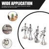 Musician Guitar Player Statue Metal Band Man Model Mini Decoration Handicraft  Home Decor Scene