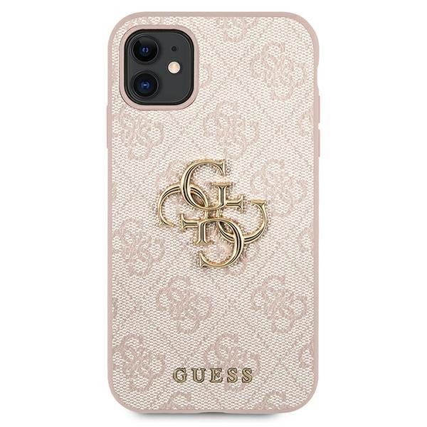 Guess Guhcn614Gmgpi Iphone 11 6,1/ Xr Różowy/Pink Hardcase 4G Big Metal Logo