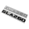 ABS Black Chrome Car Letters Rear Trunk Badge For Mercedes Benz GLA200 X156 H247 Emblem Logo Sticker Lettering Accessories