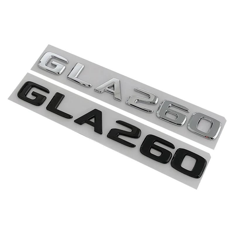 ABS Black Chrome Car Letters Rear Trunk Badge For Mercedes Benz GLA200 X156 H247 Emblem Logo Sticker Lettering Accessories